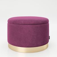 runder Pouf SUE Lila