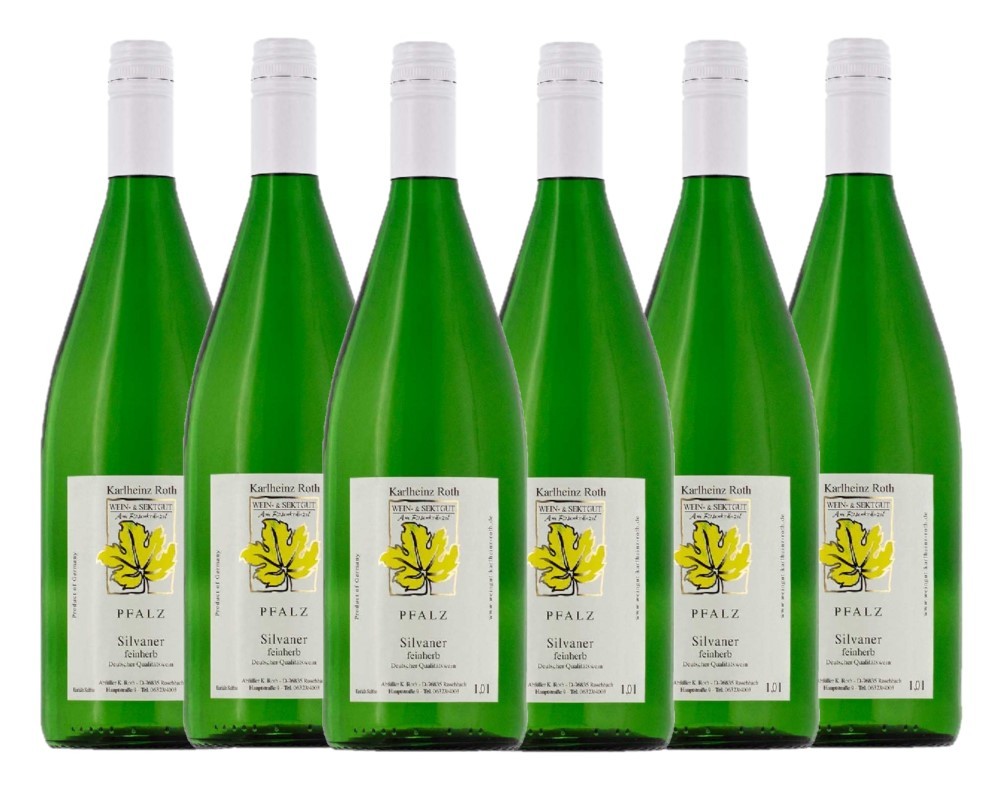 Weingut Karlheinz Roth Silvaner QbA feinherb 2023 - 6er Karton Wein- & Sektgut Karlheinz Roth Norma24 DE