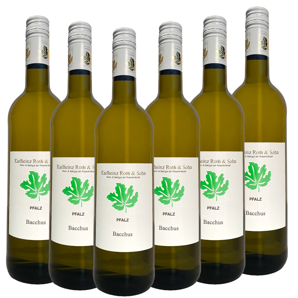 Weingut Karlheinz Roth & Sohn GbR Bacchus fruchtig QbA 2025 - 6er Karton