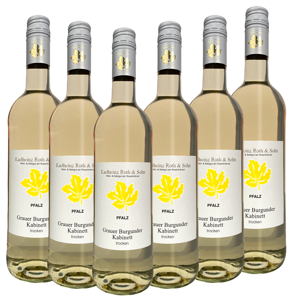 Weingut Karlheinz Roth & Sohn GbR Grauer Burgunder Kabinett trocken 2025 - 6er Karton