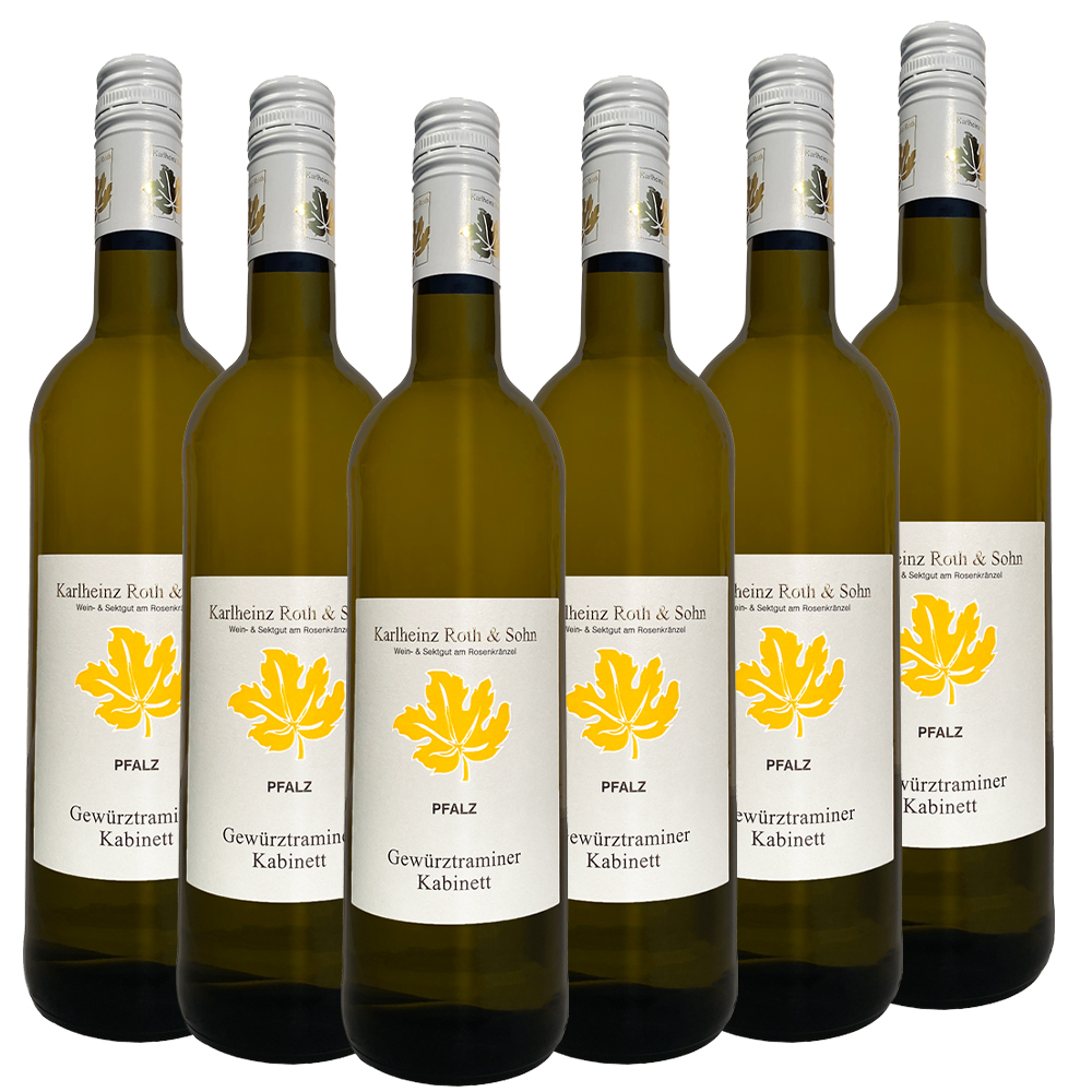 Weingut Karlheinz Roth & Sohn GbR Gewürztraminer Kabinett fruchtig 2025 - 6er Karton
