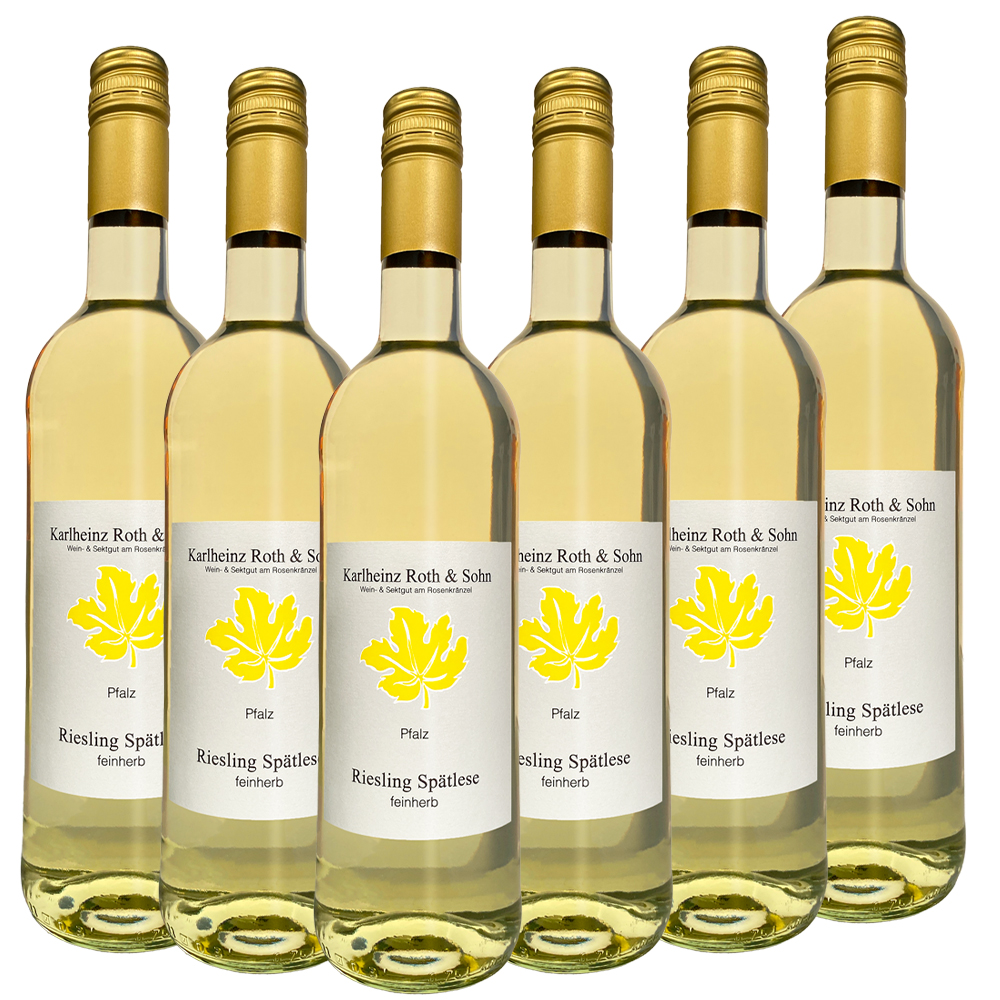 Weingut Karlheinz Roth & Sohn GbR Riesling Spätlese feinherb 2024 - 6er Karton