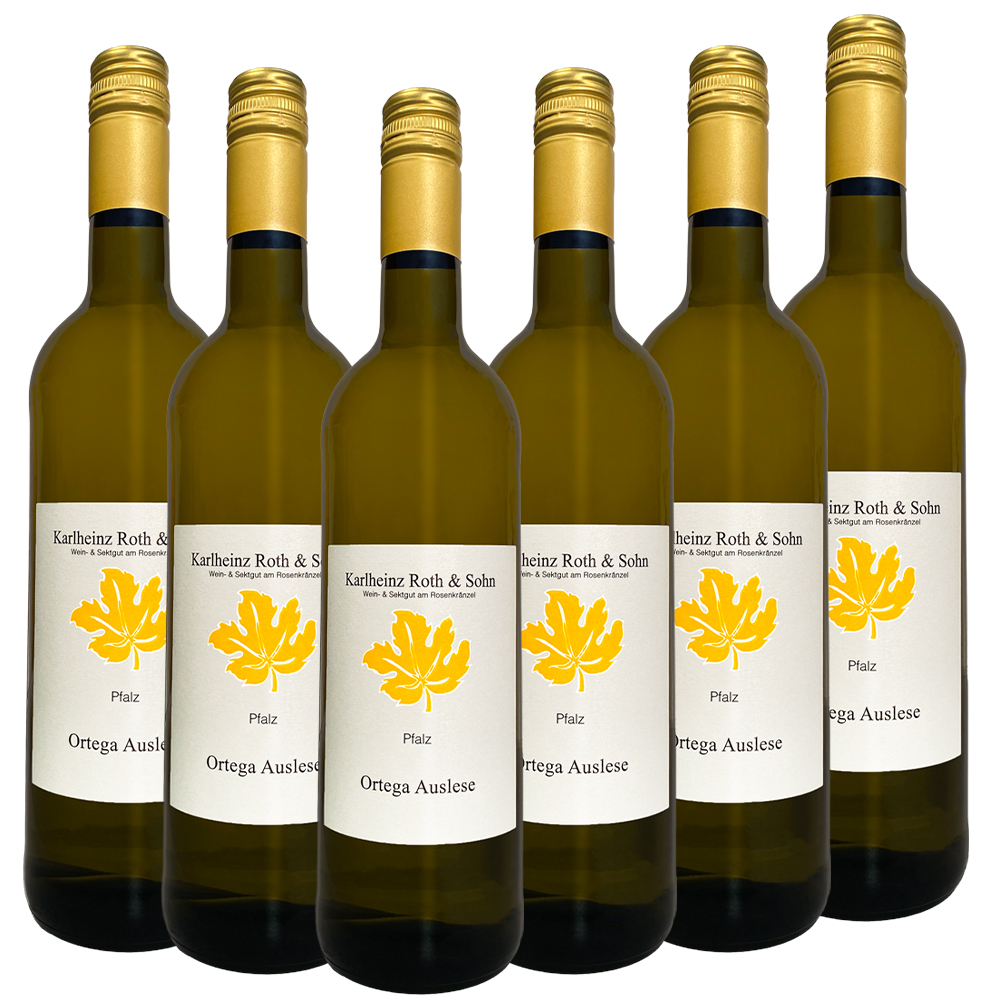 Weingut Karlheinz Roth & Sohn GbR Ortega Auslese süß 2024 - 6er Karton