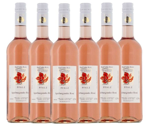 Weingut Karlheinz Roth Spätburgunder Rosé QbA 2024 - 6er Karton