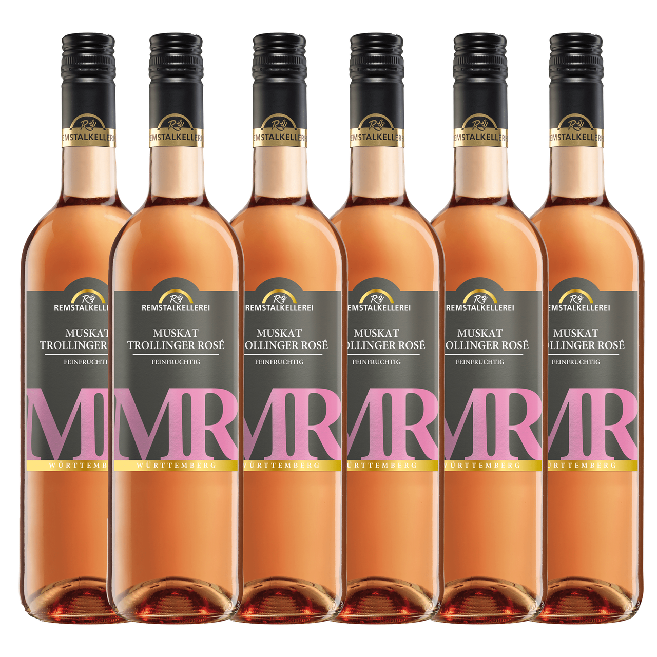 Remstal Muskattrollinger Rosé Qba 0,75L 6er Karton Württembergische WZG Norma24 DE