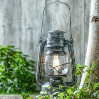 Dimmbare LED-Laterne "Arca" - Schwarz/Silber