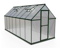 Gewächshaus Mythos 6x14 Alu Grün 185x426cm