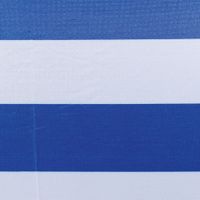 Strand-/ Sonnenschirm - Weiß/Blau gestreift