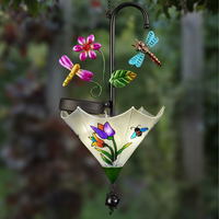 I-Glow LED-Solar-Hängeleuchte "Schirm" - Libelle
