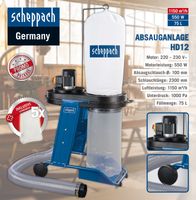 Absauganlage HD12 SE + 5 Spänesäcke