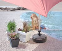 Sonnenschirmständer Schirmständer Polyrattan Optik - Ø ca. 39 cm, Dunkelbraun