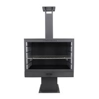 Westmann Grill und Kaminofen schwarz