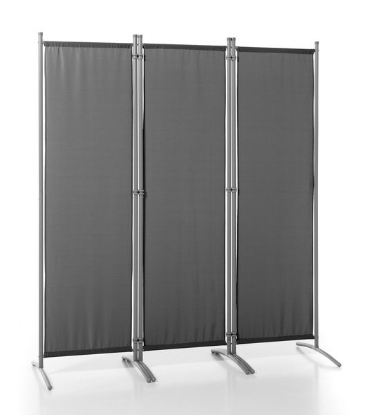 Stellwand Paravent 3tlg. ca. 260 x 170 cm - Anthrazit
