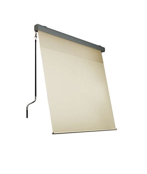 Alu-Sonnenrollo Balkonmarkise Sichtschutz, ca. 150 x 300 cm - Creme