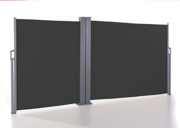 Doppel - Seitenmarkise ca. 6,0 x 1,5 m - Anthrazit