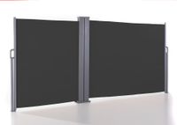 Doppel - Seitenmarkise ca. 6,0 x 1,5 m - Anthrazit