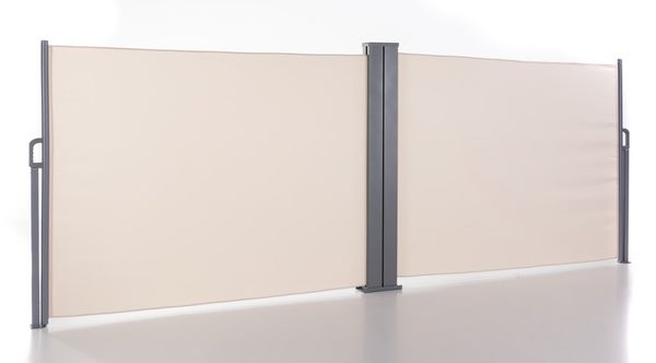 Doppel - Seitenmarkise ca. 6,0 x 1,5 m - Beige
