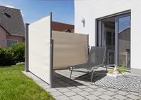 Doppel - Seitenmarkise ca. 6,0 x 1,5 m - Beige