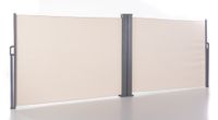 Doppel - Seitenmarkise ca. 6,0 x 1,5 m - Beige