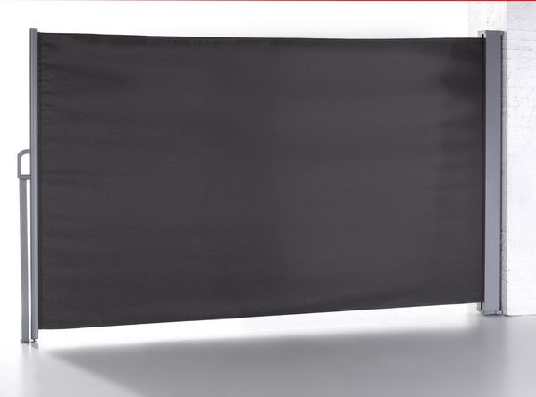 Seitenmarkise Balkonmarkise aus Aluminium, ca. 4,5 x 1,6 m - Anthrazit