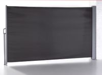 Seitenmarkise Balkonmarkise aus Aluminium, ca. 4,5 x 1,6 m - Anthrazit