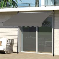 Klemmmarkise Sonnenschutz 300 x 120 cm - Anthrazit
