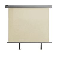 Balkonmarkise Sichtschutz Sonnenrollo Alu-Seitenmarkise, ca. 150 x 200 cm - Beige
