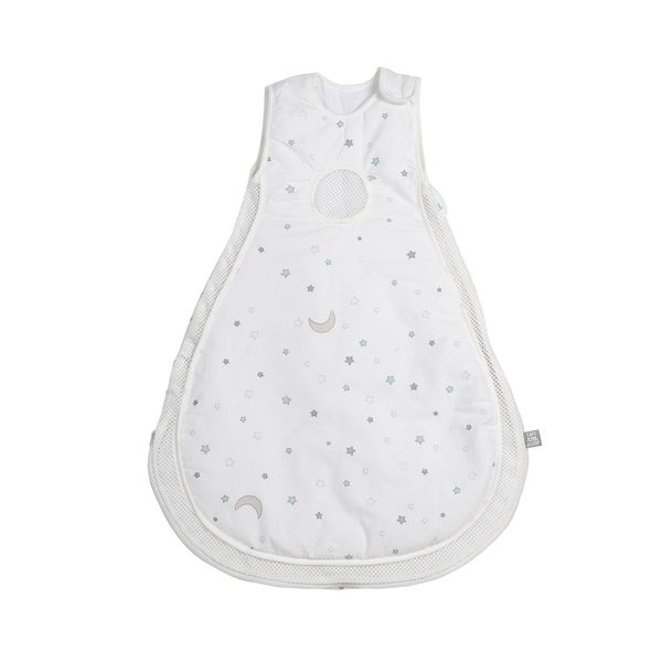 safe asleep von roba, Schlafsack Easy Air Babyschlafsack 'Sternenzauber', 74/80cm, 100% Baumwolle
