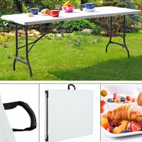 Gartentisch Koffertisch Koffer-Klapptisch mit Tragegriff