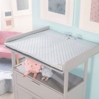 Krabbeldecke 'roba style', Spielbogen mit 5 Elementen 'Benny', Wickelauflage, 85x75cm, hellblau