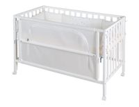 safe asleepRoom Bed 60 x 120 cm 'Sternenzauber', Beistellbett inkl. Zubehör, weiß lackiert
