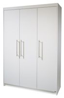 Zimmerset 'Maren', inkl. Kombi-Bett 70 x 140 cm, Wickelkommode breit & Schrank 3-türig Weiß