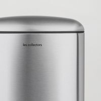 Tret-Mülleimer N°690 / Edelstahl / silber, 6 L / rechteckig und praktisch