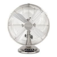 Elektrischer Tischventilator 30cm Durchmesser JOE48 Silber