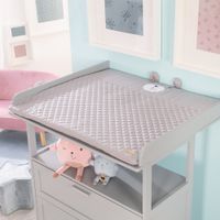 Krabbeldecke 'roba style', mit Spielbogen mit 5 Elementen 'Sammy', Wickelauflage, 85x75cm, grau