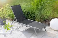 Sonnenliege / Gartenliege - Anthrazit