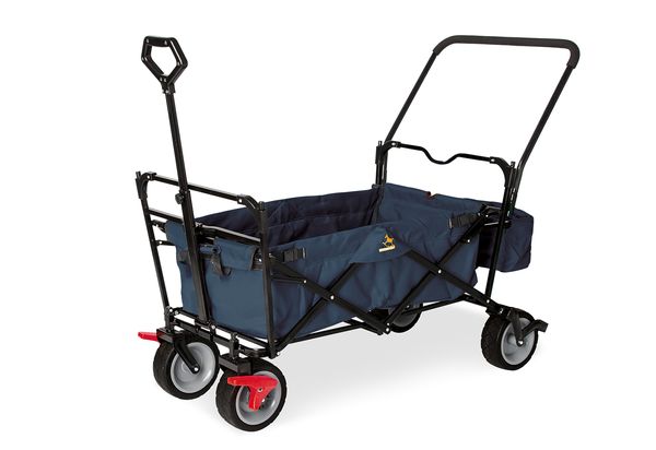 Pinolino Klappbollerwagen Paxi dlx Comfort mit Bremse, marineblau