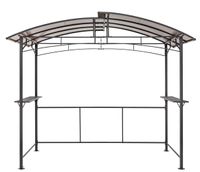Grillpavillon aus Aluminium, ca. 165 x 275 x 235 cm - Anthrazit