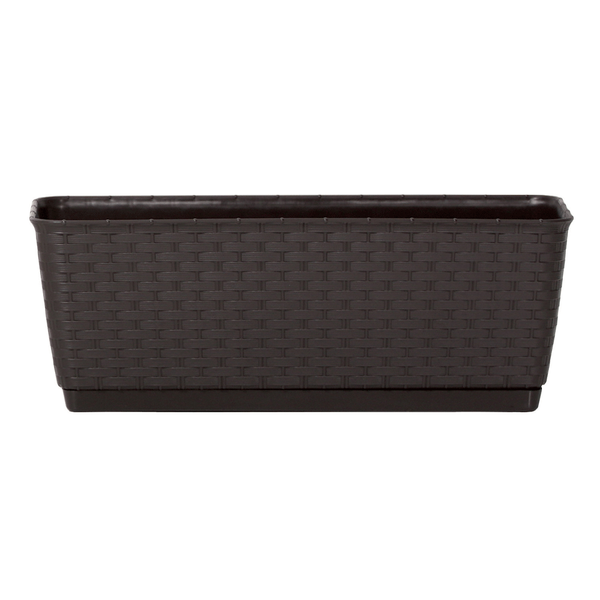 Pflanzkasten-Komplettset - Dunkelbraun, 2er Set