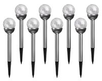 XXL-LED-Solarkugel "Crashglas" - 8er-Set