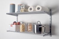 Regal-Set Storage, weiß-silber