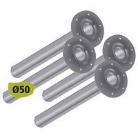Tischbeine 4er-Set, Ø50,Aluminium