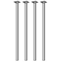 Tischbeine 4er-Set BURGUND, Ø30,Aluminium