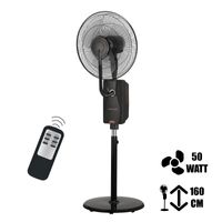 16" Ventilator mit Sprüh - Nebel - Kühlung 80W 1,2L Überhitzungsschutz und Kupferwicklung