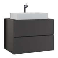 Badblock Lendas S 80cm Unterschrank Anthrazit