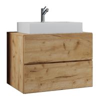 Badblock Lendas S 80cm Unterschrank Honig-Eiche