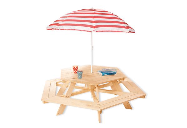 Pinolino Kindersitzgarnitur Nicki 6-Eck natur