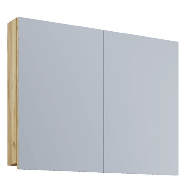 Spiegelschrank "Flandu" Honig-Eiche