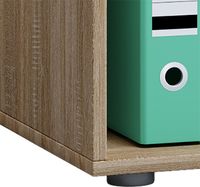 Büroregal Lona 2-Fach ohne Türen Sonoma-Eiche