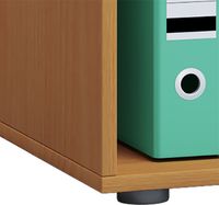 Büroregal Lona 2-Fach ohne Türen Buche